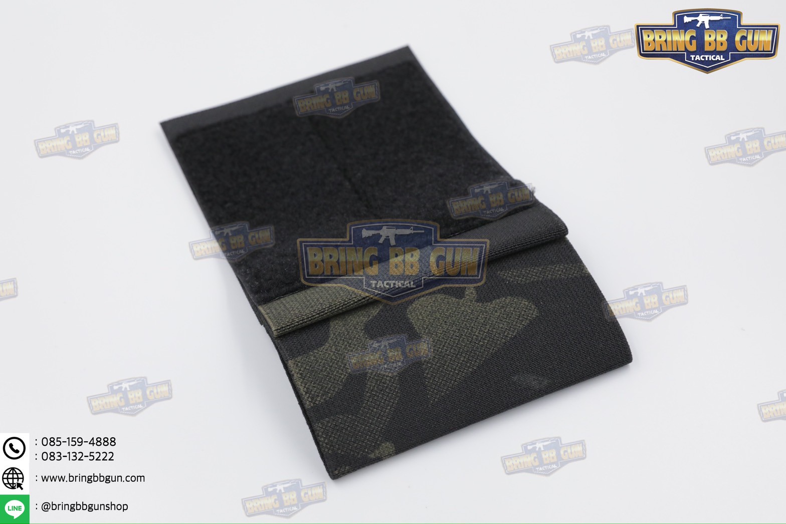 สายรัดเก็บทูนิเก้ แบบติดเข็มขัดยุทธวิธี/เสื้อเวส Version 2 ยางยืด(สำหรับเก็บทูนิเก้) แบบติดเข็มขัดยุทธวิธี/เสื้อเวส สายรัดจัดเก็บอุปกรณ์ทูนิเก้ แบบตีนตุ๊กแก (Belt Mounted Elastic Tourniquet Version 2) (Elastic TQ Holder) (Tourniquet Holder)