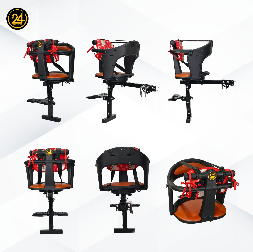 เบาะเสริมเด็กสำหรับสกู๊ตเตอร์ไฟฟ้า Baby Seat ที่นั่งเด็กด้านหน้า 2-7 ขวบ เบาะนุ่ม นั่งสบาย แข็งแรง ดีไซน์สวย 24You