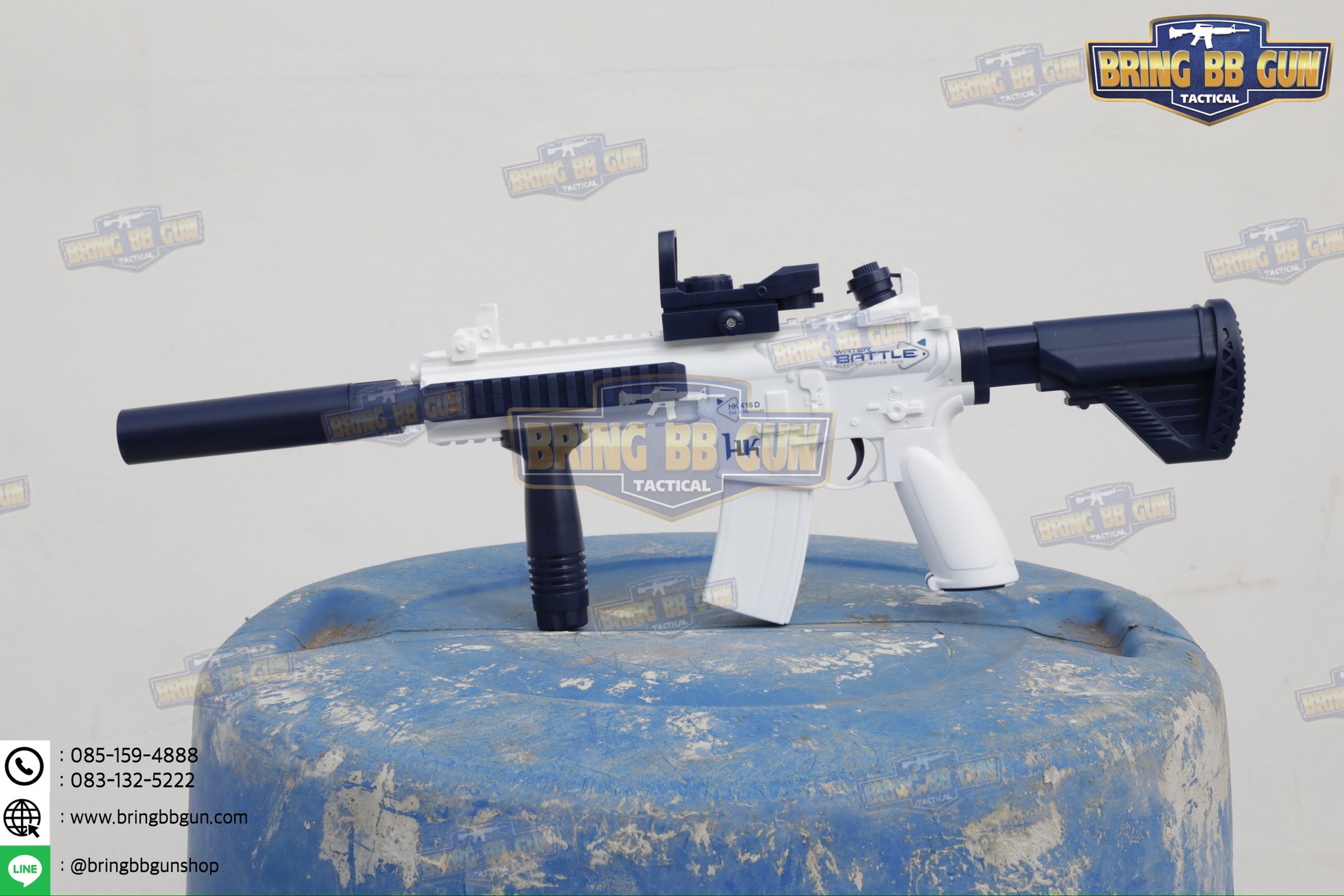 ปืนฉีดน้ำไฟฟ้า รุ่น HK416 (ปืนฉีดน้ำของเล่น) (ปืนฉีดน้ำอัตโนมัติ) (ยิงได้ต่อเนื่อง)