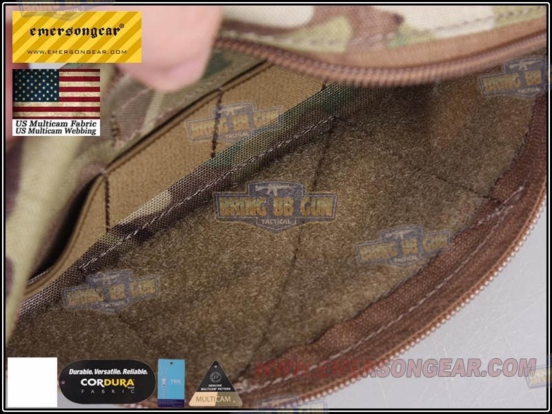 กระเป๋าจิงโจ้ติดเสื้อเวส ยี่ห้อ Emerson (EmersonGear armor carrier drop pouch/AVS JPC CPC) (Armor Carrier Drop Pouch) (Lower Accessories Pouch) (Drop Pouch)