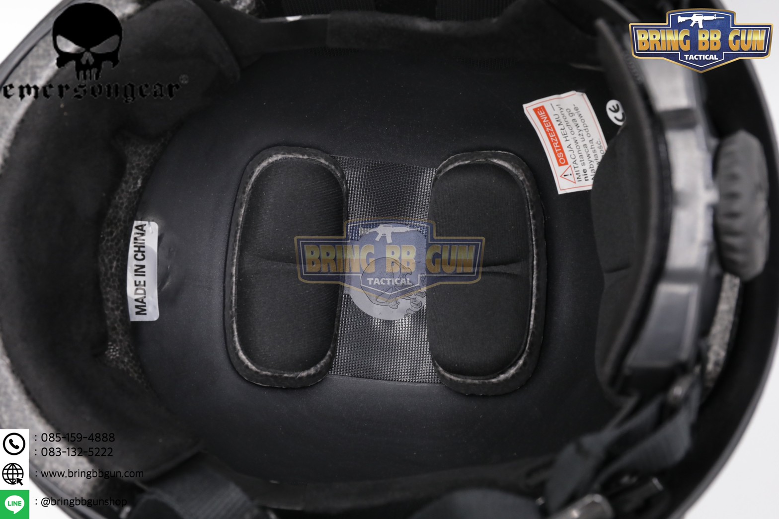 หมวก Fast ยี่ห้อ Emerson รุ่น ปรับท้ายทอยได้ (หมวกฟาส) (Fast Helmet MH type)