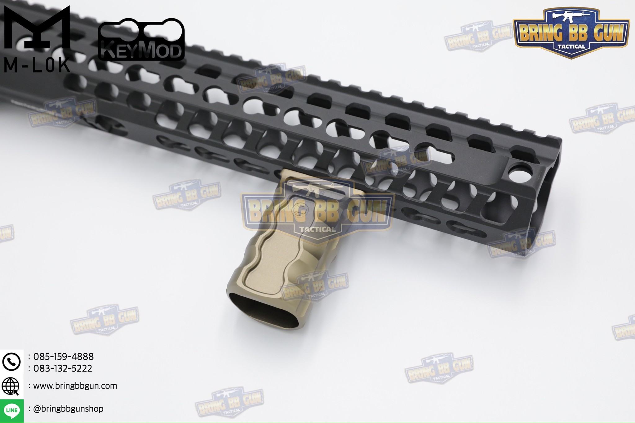 กริ๊ปมือหน้าทรง Railscales รุ่น RSB (RSB Vertical Grip) (กริ๊ปมือ Railscales RSB Vertical Foregrip) (ใช้ได้กับชุดหน้าระบบราง M-Lok และ ระบบราง Keymod เท่านั้น)