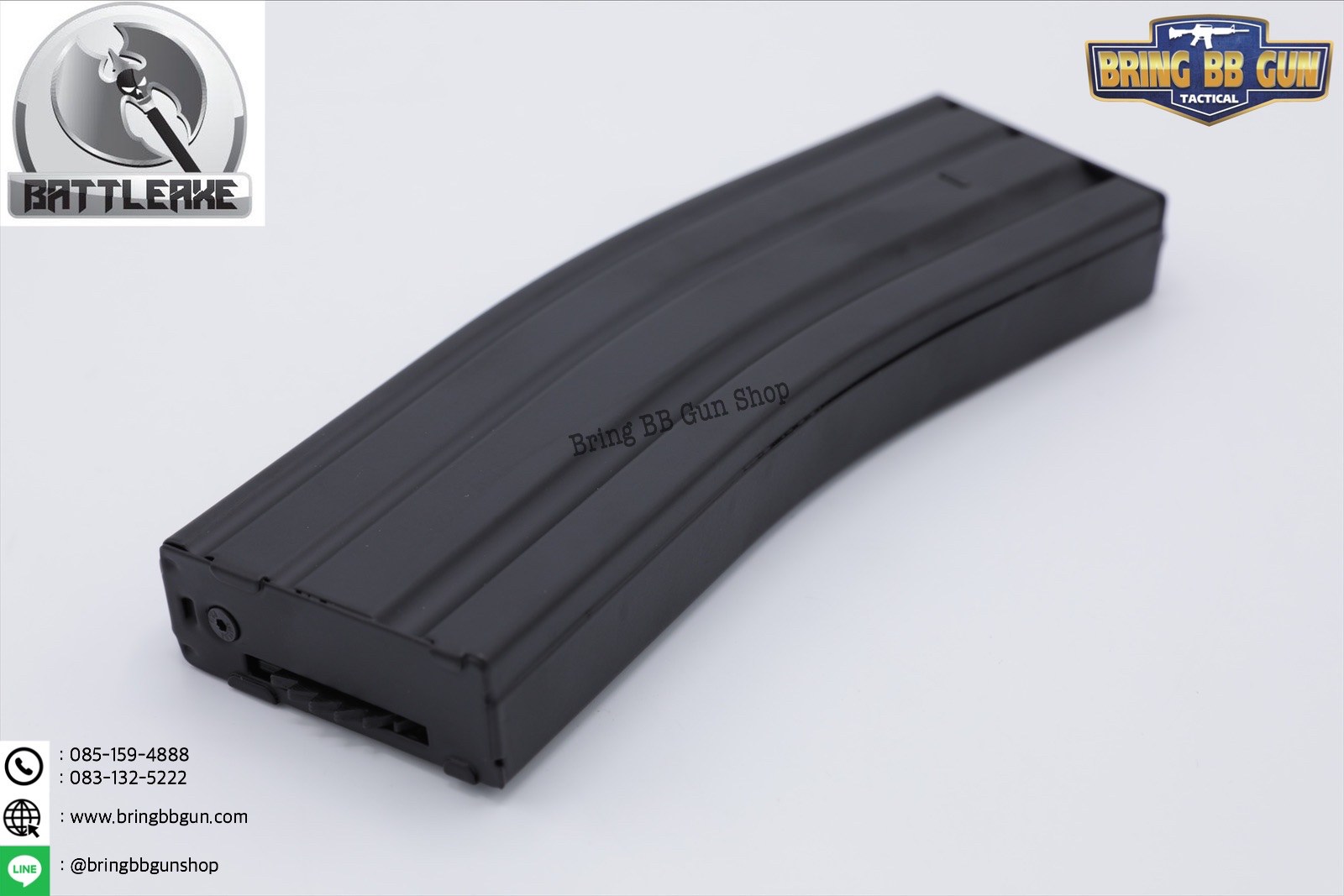 แม็กกาซีน M4 แบบปั่น ทรง เดิม(เหล็ก) รุ่น 500 นัด(รุ่นยาว) (M4 Hi-cap magazine)