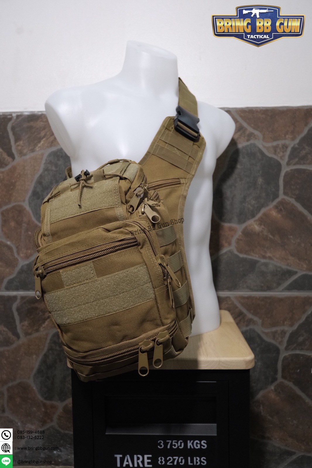 กระเป๋าสะพายข้าง-คาดอก รุ่น 6008 (สะพายกล้อง 6008)