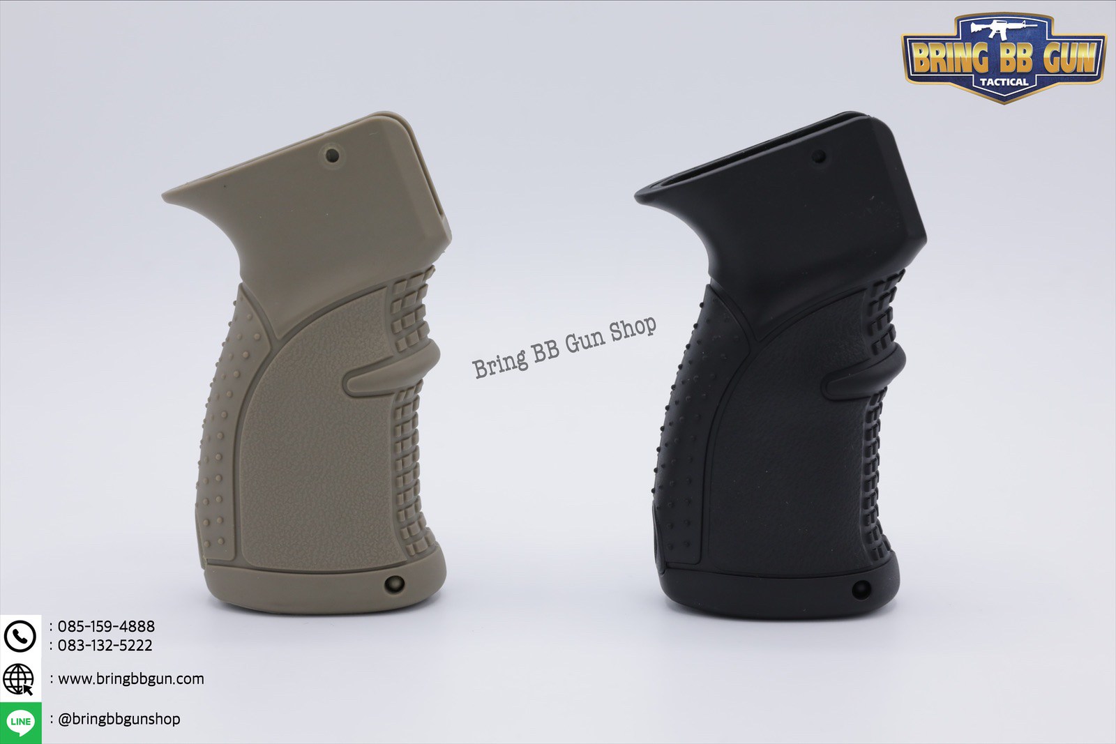 กริ๊ปมือหลังAK ระบบ GBB ยี่ห้อ FAB Defense รุ่น Rubberized Eronomic (กริ๊ปมือแก็ส)