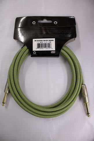 สายแจ๊คกีต้าร์สายผ้าอย่างดี 3เมตร KIRLIN ใช้ได้ทั้งกีต้าร์โปร่งและไฟฟ้า ขายถูก