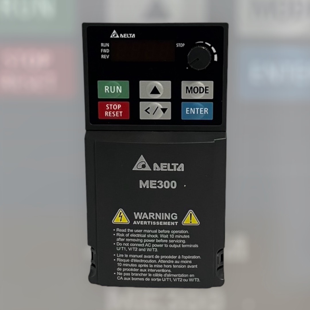 Delta Inverter ME300 VFD2A7ME43ANNAA 1HP 0.75KW Input 380V 3-Phase Output 380V 3-Phase