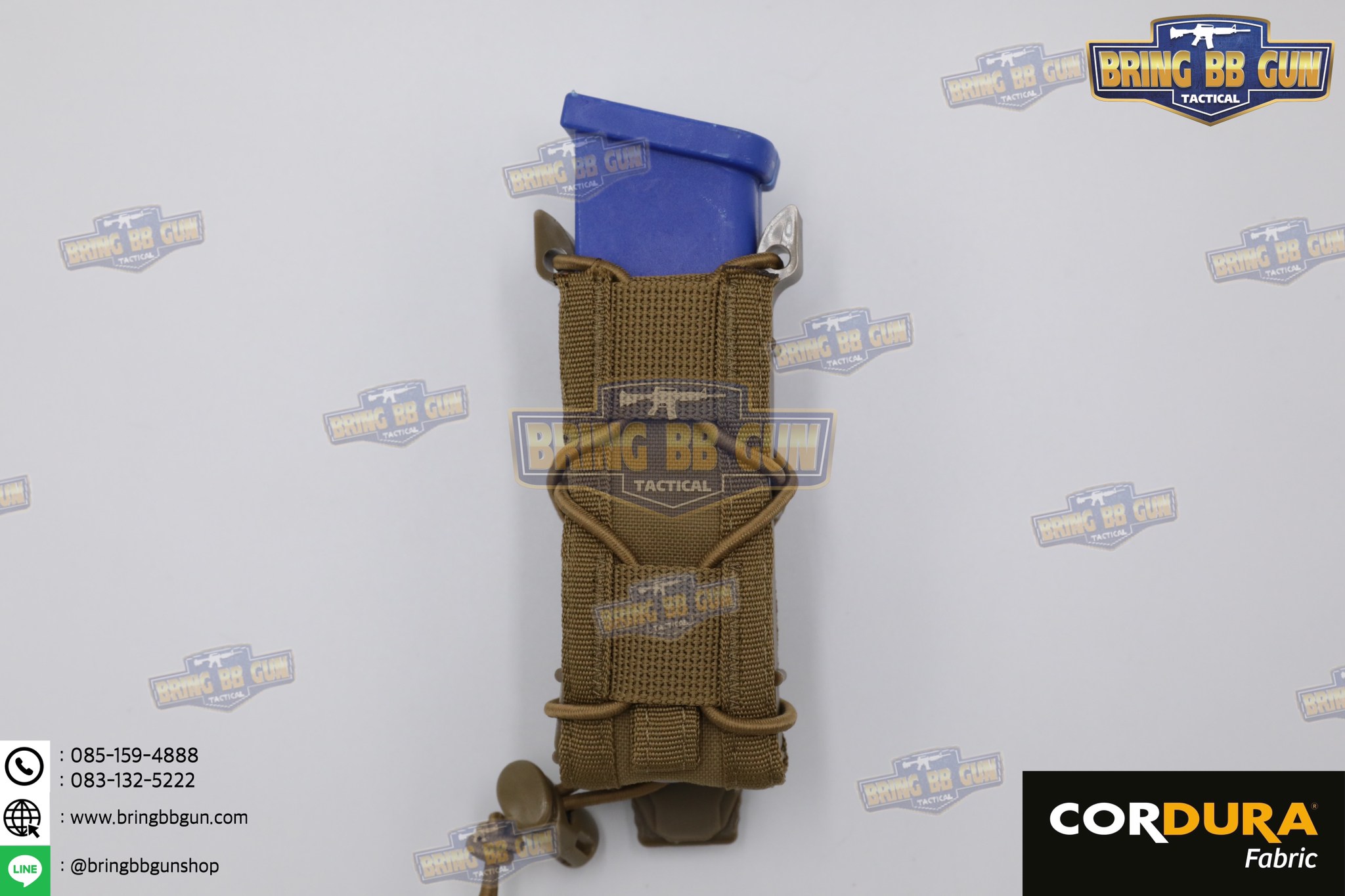 เพ้าแม็กกาซีน ทรง Tiger รุ่น 9mm. (ซองแม็กกาซีนเดี่ยวทรง TACO) (Tiger Type 9mm.) (Tiger Type 9mm. Magazine Pouch) (Magazine Pouch)