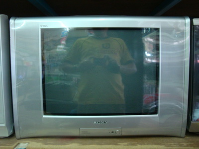 ทีวี SONY WEGA 21"จอแบน+รีโมท สภาพ90% สเตอริโอ AVหน้า-หลัง