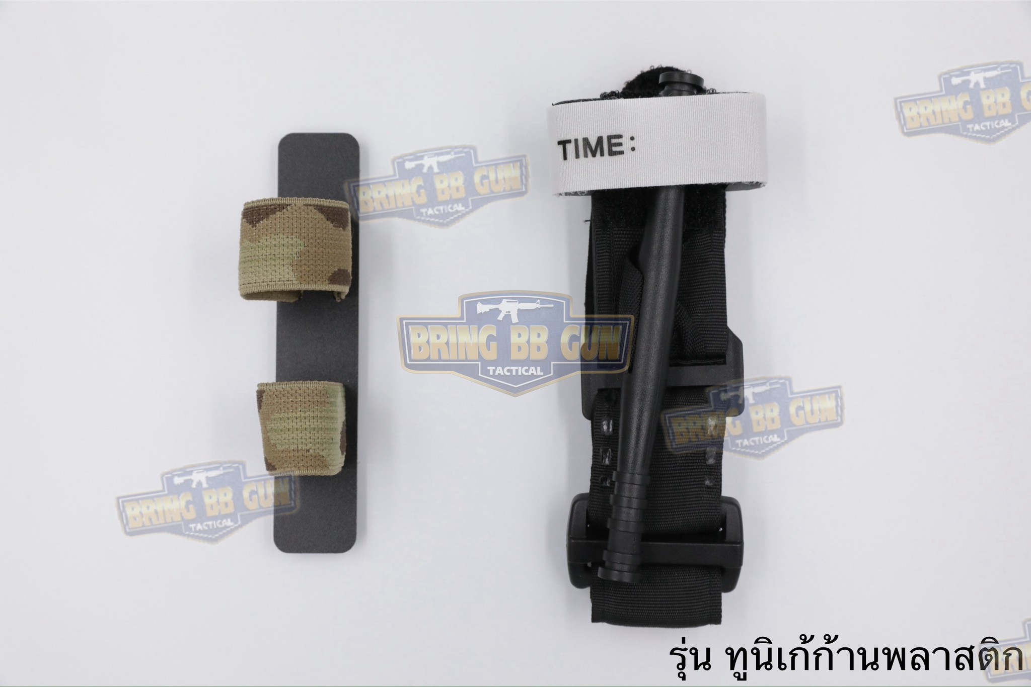 สายรัดเก็บทูนิเก้ แบบMolle ติดเข็มขัดยุทธวิธี/เสื้อเวส ยางยืด(สำหรับเก็บทูนิเก้) แบบMolle ติดเข็มขัดยุทธวิธี/เสื้อเวส สายรัดจัดเก็บอุปกรณ์ทูนิเก้ แบบMolle (Belt Mounted Elastic Tourniquet) (Elastic TQ Holder) (Tourniquet Holder)