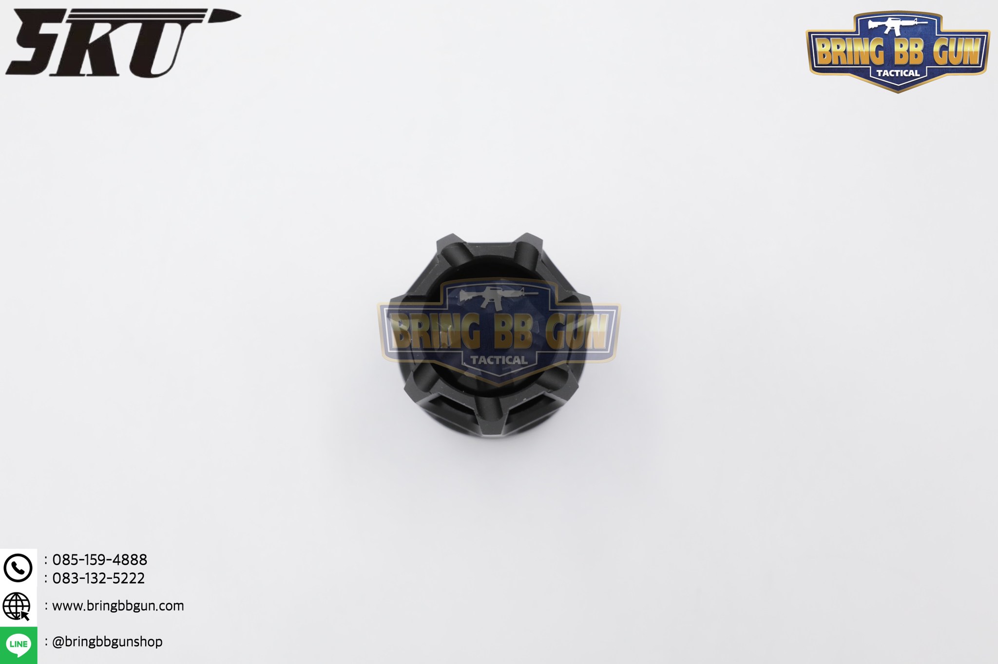 หัวคอม+ปลอกลดแสง Strike Industries ทรง Oppressor ยี่ห้อ 5KU (5KU Strike Industries Oppressor (Blast Shield) with King Comp Flash Hider) (Oppressor + King Comp Flash Hider)