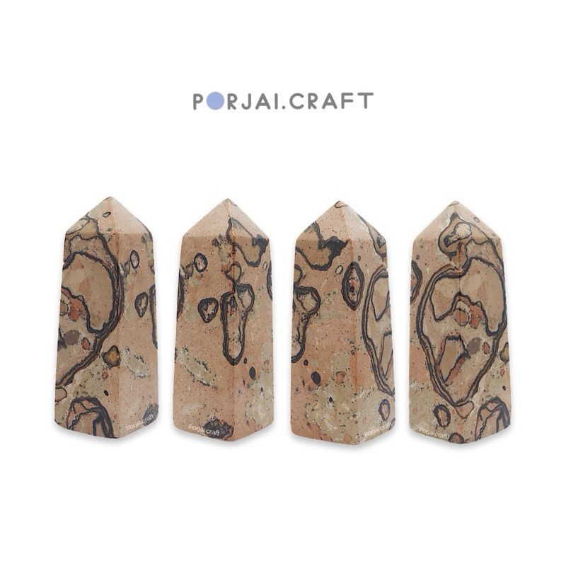 Leopardite Jasper Tower แจสเปอร์ ทาวเวอร์