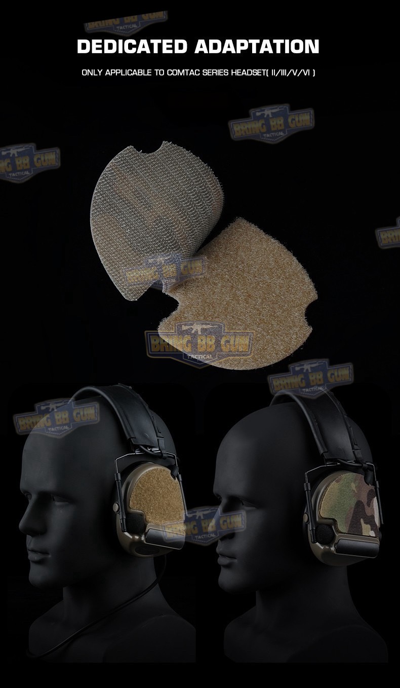 สติ๊กเกอร์ตีนตุ๊กแกลายพรางติดหูฟัง Comtac III (Comtac III Camp Skin Set) (Velcro For Headphone)