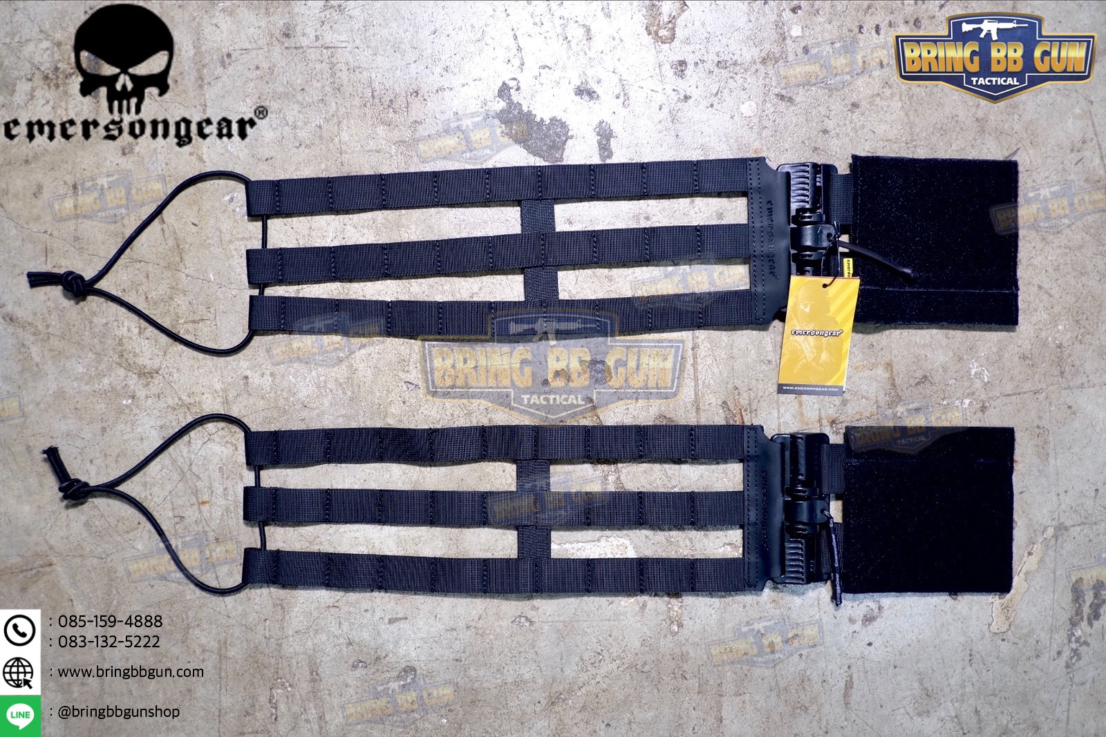 ชุดเซ็ตปลดเสื้อเกราะไว (ชุดสายโอบ-ปลดไว) ยี่ห้อ Emerson (Vest single point quick release Mesh Cummerbund) (Quick Release Cummerbund Set)