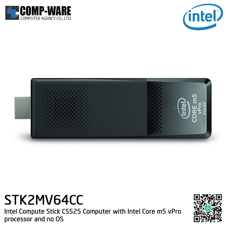 Intel® Compute Stick STK2MV64CC - CS525 Computer with Intel Core m5 vPro processor and no OS (BLKSTK2MV64CC)