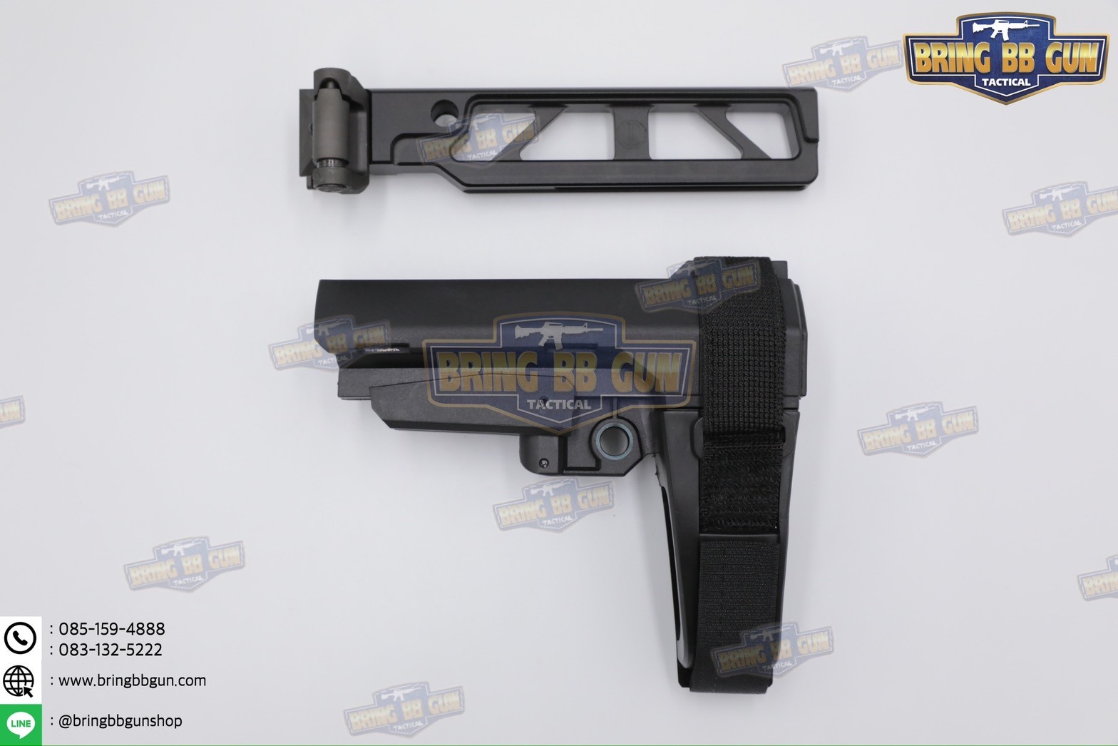 แกนพานท้ายพับได้ทรง JMAC สำหรับ Sig Sauer MPX/MCX รุ่น JMAC ST-6 Skeletonized Tube (Folding Adapter) (1913 Adapter) (JMAC) (MCX) (MPX) (1913)