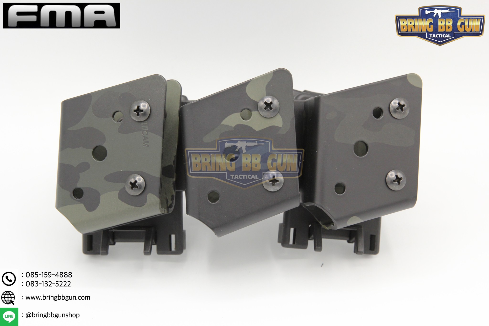 ซองแม็กกาซีนปืนสั้น 9mm.(ซองแม็กกาซีนปืนสั้นสามช่อง) (IPSC pouch for 9mm.) FMA