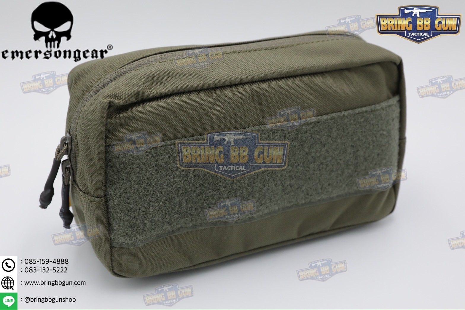 กระเป๋าจิงโจ้ติดเสื้อเวส ทรงสี่เหลี่ยม ยี่ห้อ Emerson (Emersongear Tactical Action Pouch) (Armor Carrier Drop Pouch) (Lower Accessories Pouch) (Drop Pouch)