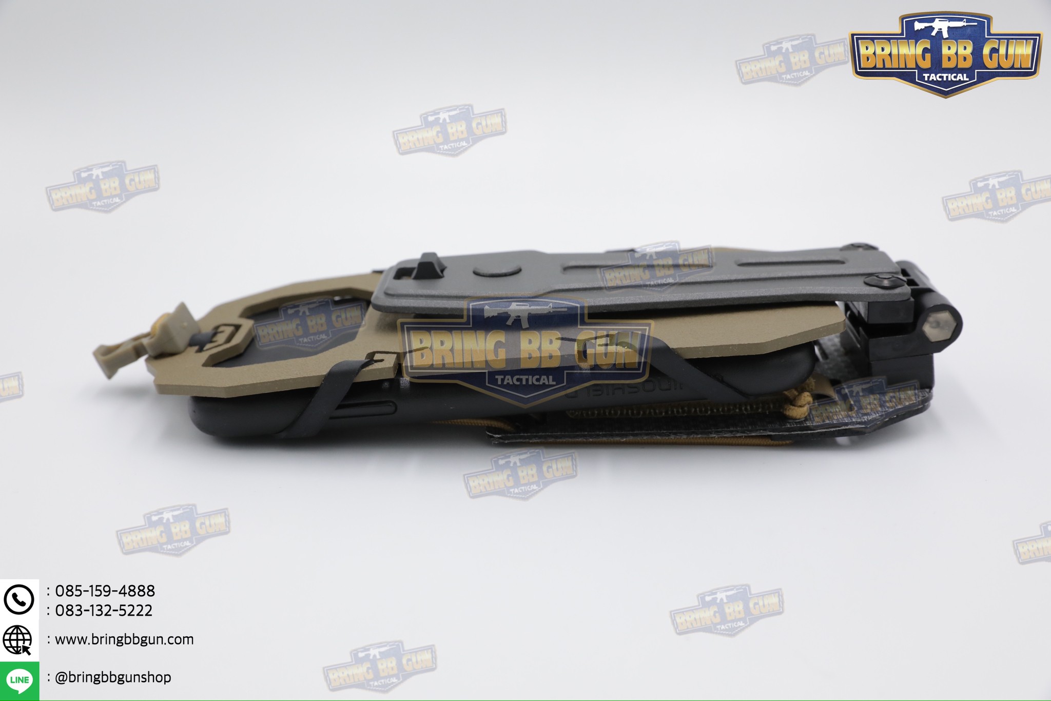 Tactical Rotating Phone Holder เคสโทรศัพท์ติดเสื้อเวส แบบปรับองศาได้ (Folded Navigation Board) (Tactical MOLLE Phone Holder) (Navboard Fliplite Chest Smartphone Mount)