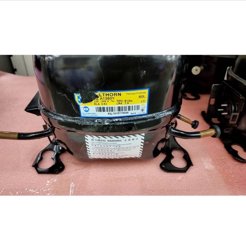 0000677 คอม AZ A1350Y คอมเพรสเซอร์ 1/6 คอมตู้เย็น ตู้แช่ R134a