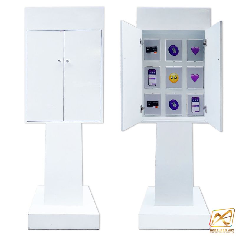 เช่าเกมส์เปิดป้ายตั้งพื้น 9 ช่อง Matching game ขนาด (W)60 x (H)170 cm.พร้อมงานพิมพ์แผ่นป้ายเปิด 18 แผ่น