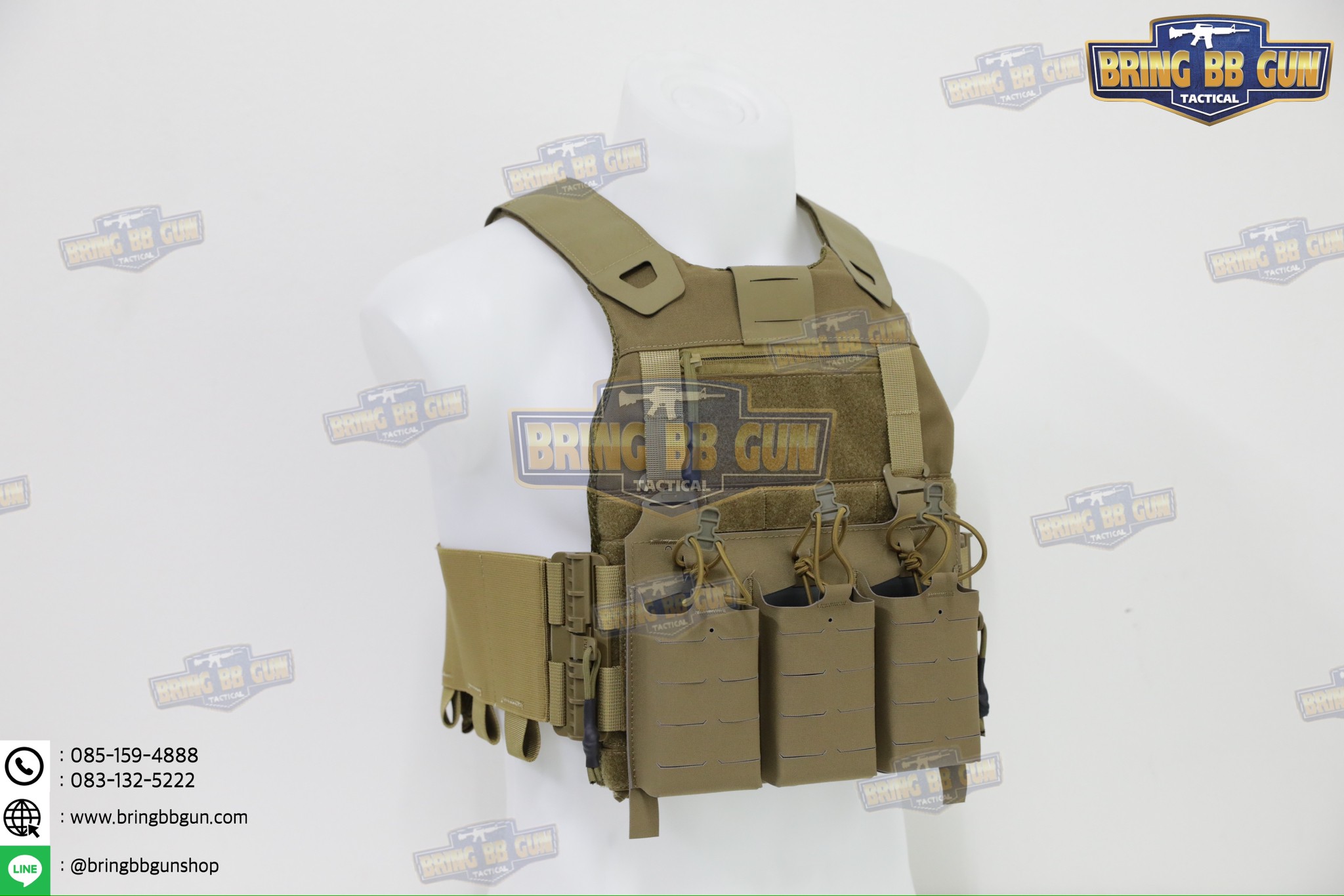 เสื้อเวส FCSK 2.4 (เสื้อเวส FCSK 2.0 + เพ้าแม็กกาซีน KTAR (5.56 แบบ3ช่อง)) (FCSK 2.4 Plate Carrier) (FCSK 2.0 + KTAR Front Flap)