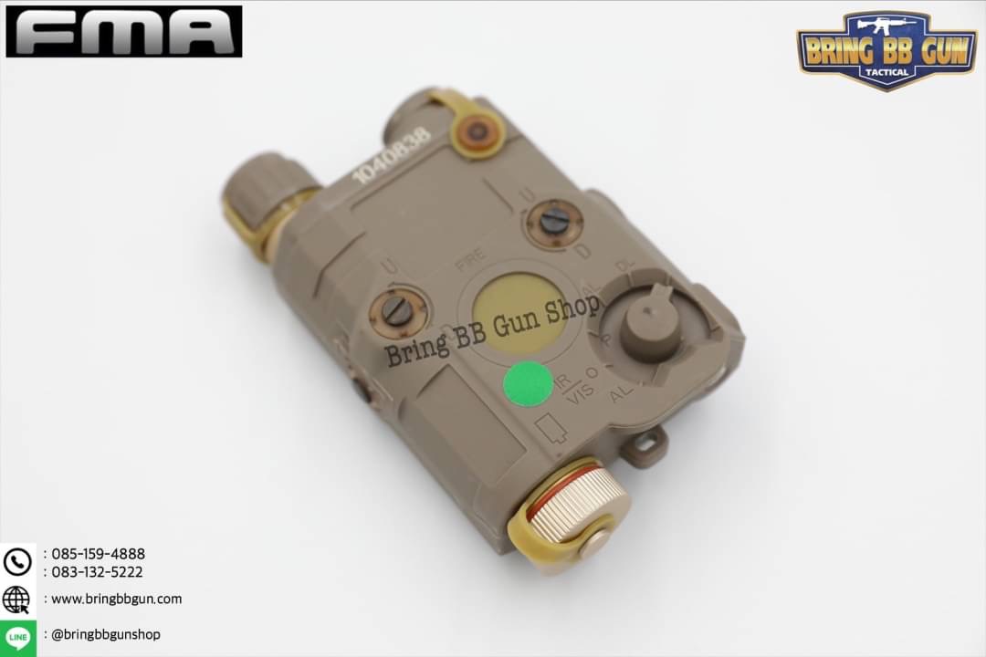 ไฟฉาย+เลเซอร์สีแดง PEQ-15/LA-5C UHP ยี่ห้อ FMA (กล่องแบตไฟฉาย+เลเซอร์สีแดง)