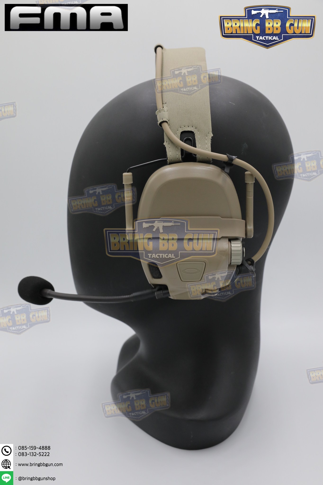 หูฟังสื่อสารตัดเสียงได้ ทรง Ops-Core AMP ยี่ห้อ FMA (FCS AMP tactical communication shooting headset noise reduction) (AMP)