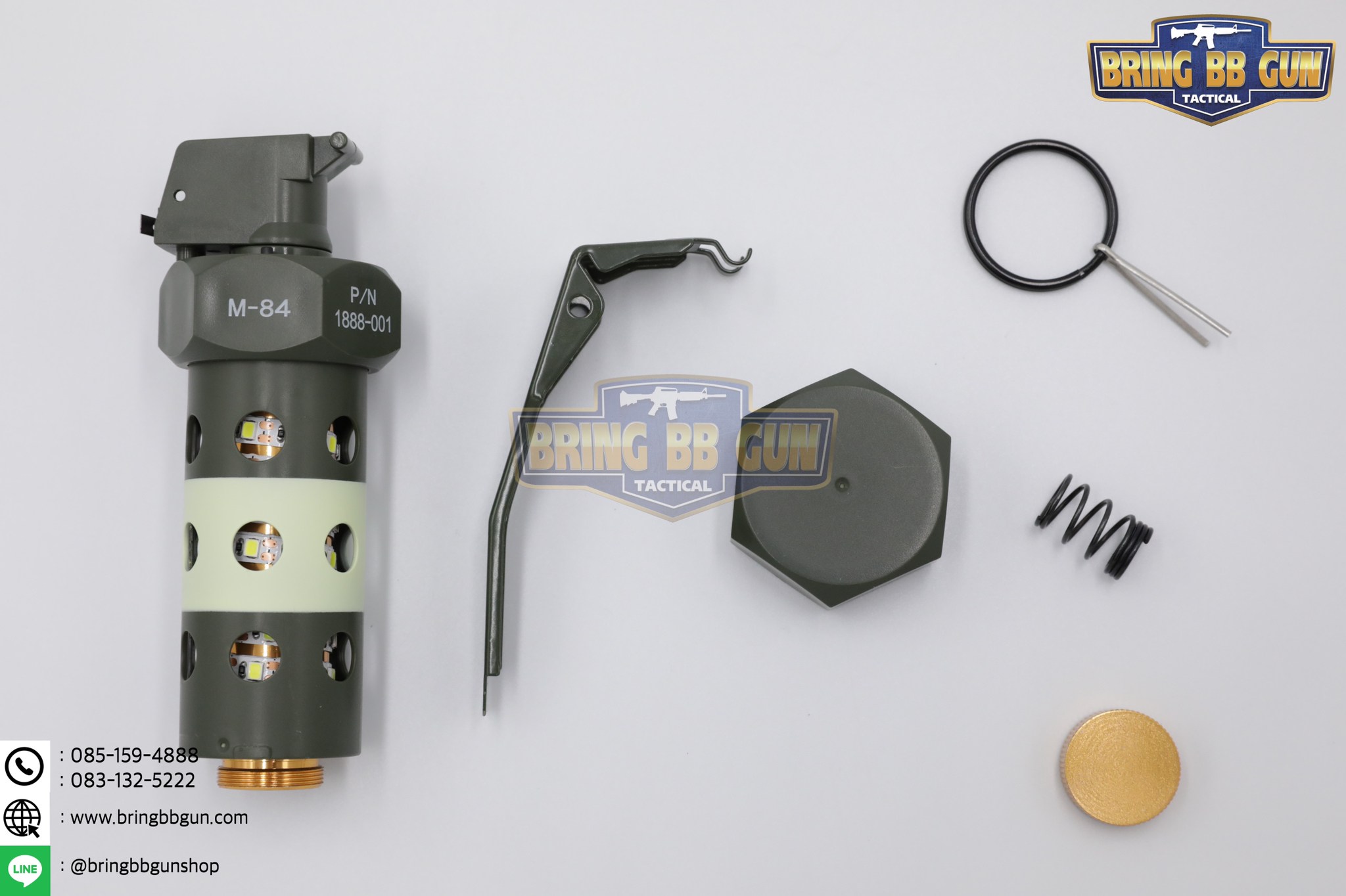 ระเบิดแสง (แบบใส่ถ่าน) (Stun Grenade) (Flash Grenade) (Flashbang Grenade)