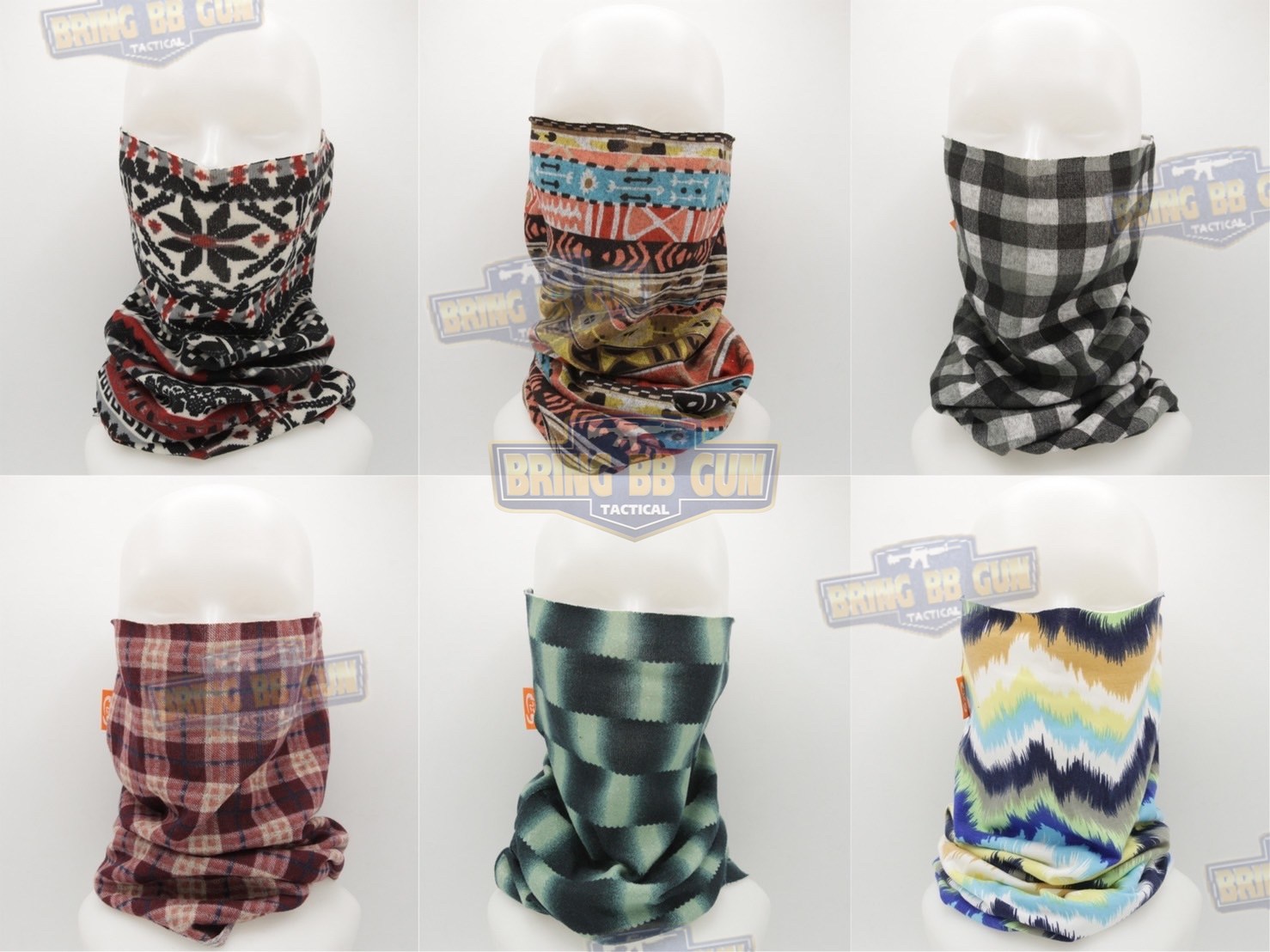 ผ้าบัฟ เนื้อCotton 100% ยี่ห้อ GZL (ผ้าอเนกประสงค์ กันแดด กันฝุ่น)