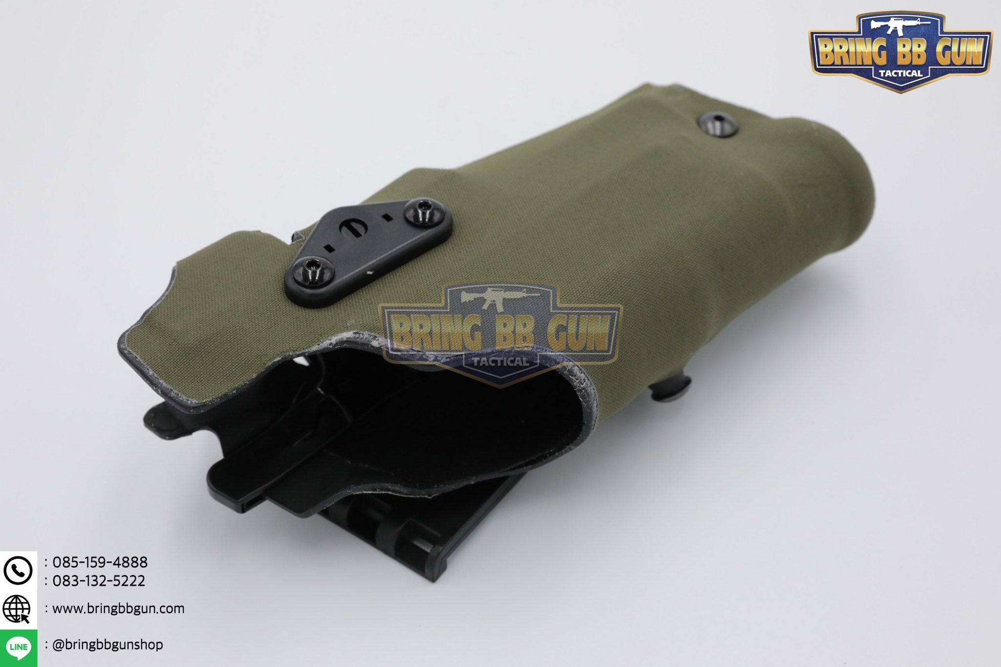 ซองปืนพกนอกปลดนิ้วโป้ง สำหรับGlock และ ไฟฉาย (Glock 17 + X300) ◼ มือขวา ◼