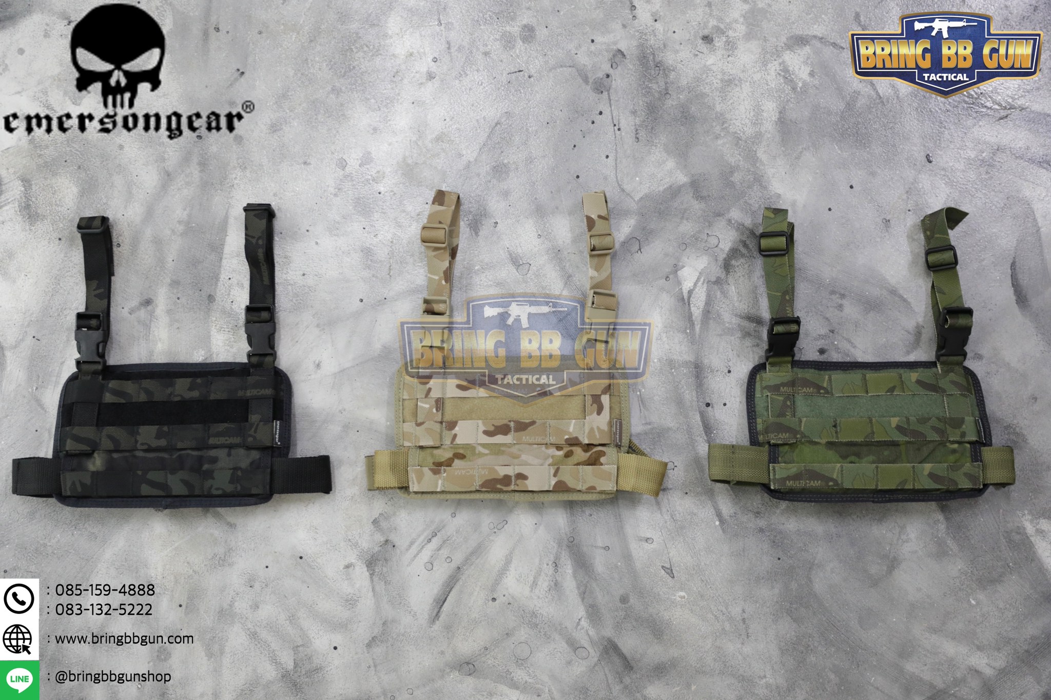 เพลทรัดต้นขาแบบ Molle ยี่ห้อ Emerson (Drop Leg Molle)