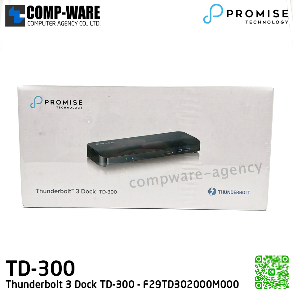 PROMISE Thunderbolt 3 Dock TD-300 F29TD302000M000 รับประกัน 1 ปี