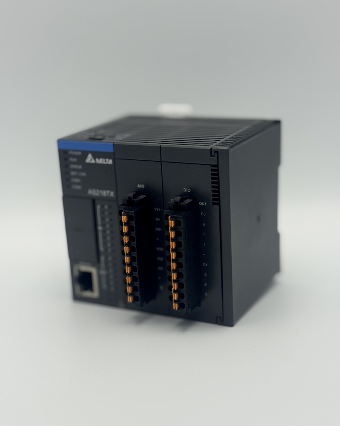 Delta PLC Module Model:AS218TX-A 8DI/6DO and 2AI/2AO, Pulse Output 3 Axes