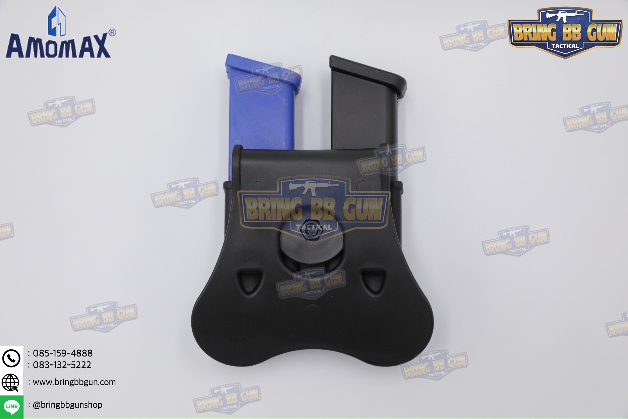 ซองแม็กกาซีนคู่ Glock17/18/19/34 ยี่ห้อ Amomax (Double Magazine Pouch)