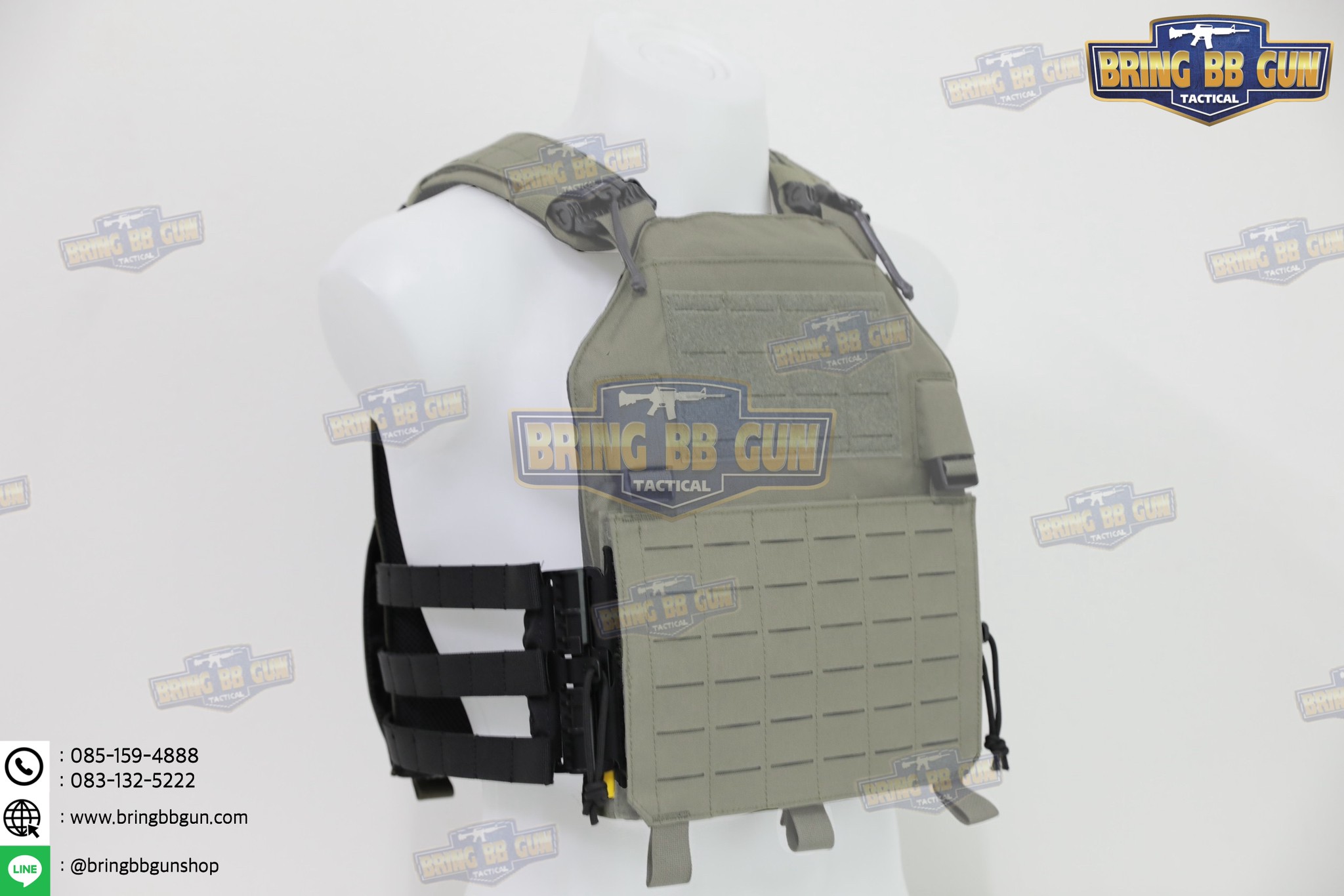 ชุดเซ็ตปลดเสื้อเกราะไว ชุดสายโอบ-ปลดไว (Vest single point quick release Mesh Cummerbund) (Quick Release Cummerbund Set)