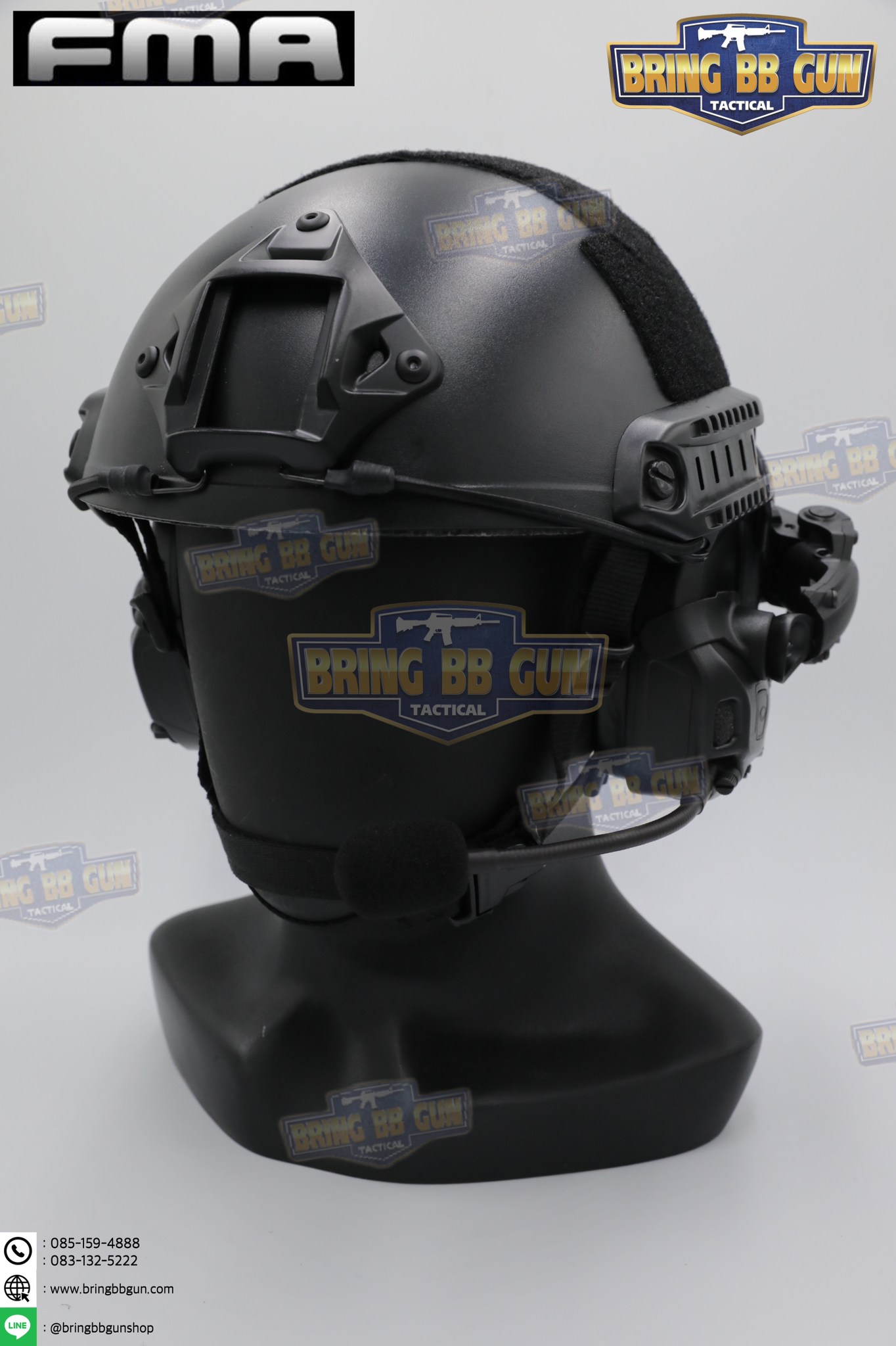 หูฟังสื่อสารตัดเสียงได้ ทรง Ops-Core AMP ยี่ห้อ FMA (FCS AMP tactical communication shooting headset noise reduction) (AMP)