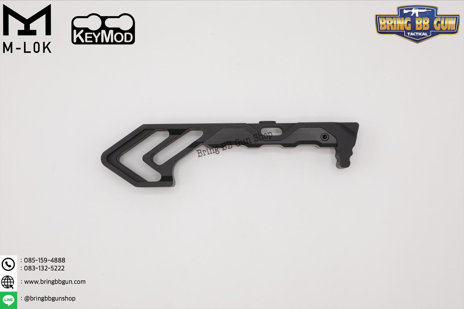 กริ๊ปมือหน้า Tyrant งาน CNC (ใช้ได้กับชุดหน้าระบบราง M-Lok และ Keymod)