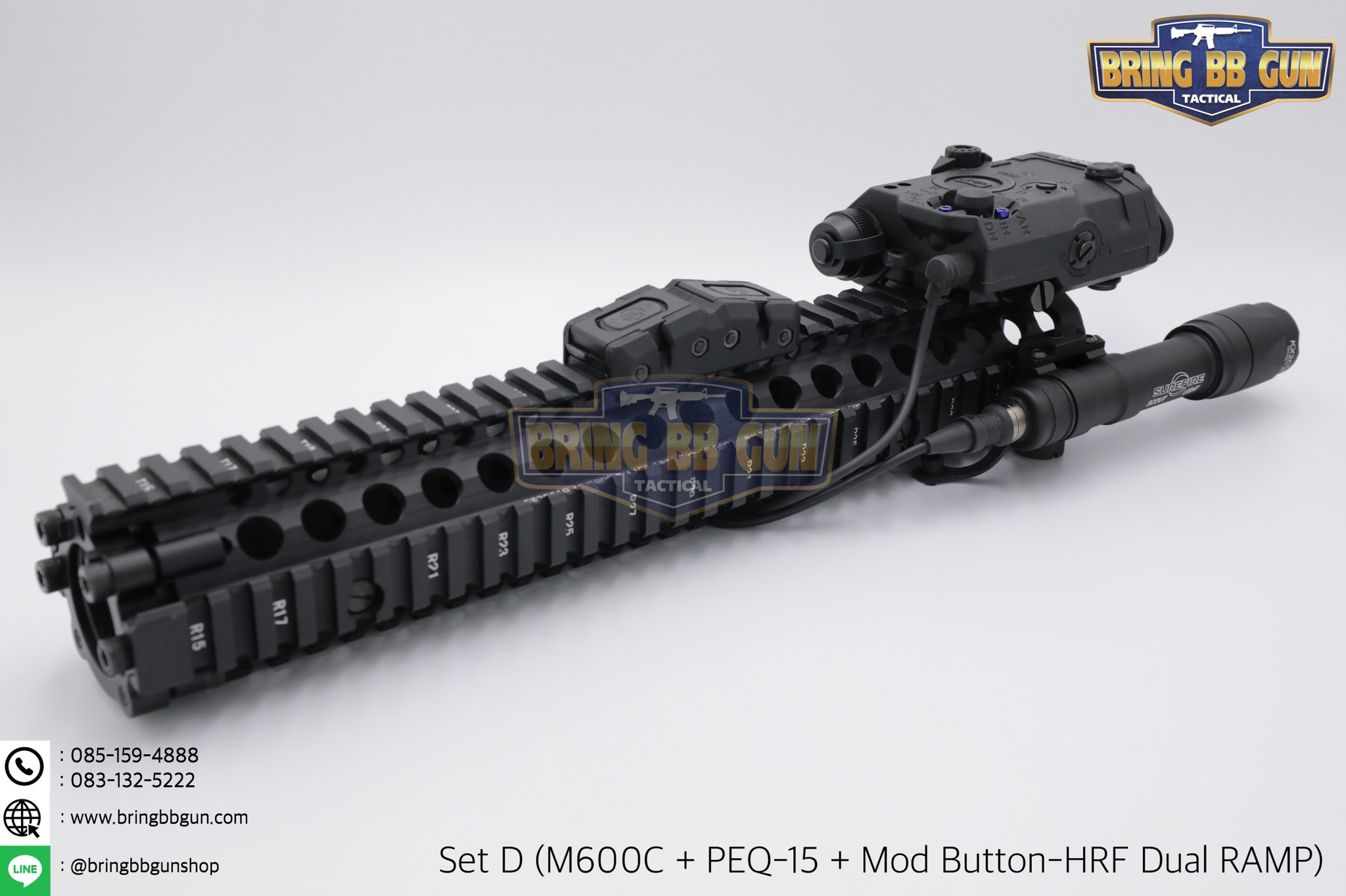 ชุดเซ็ตไฟฉาย M600 + PEQ-15 + สวิตซ์หางหนู2ทาง (M600+PEQ-15+สวิตซ์หางหนู2ทาง)