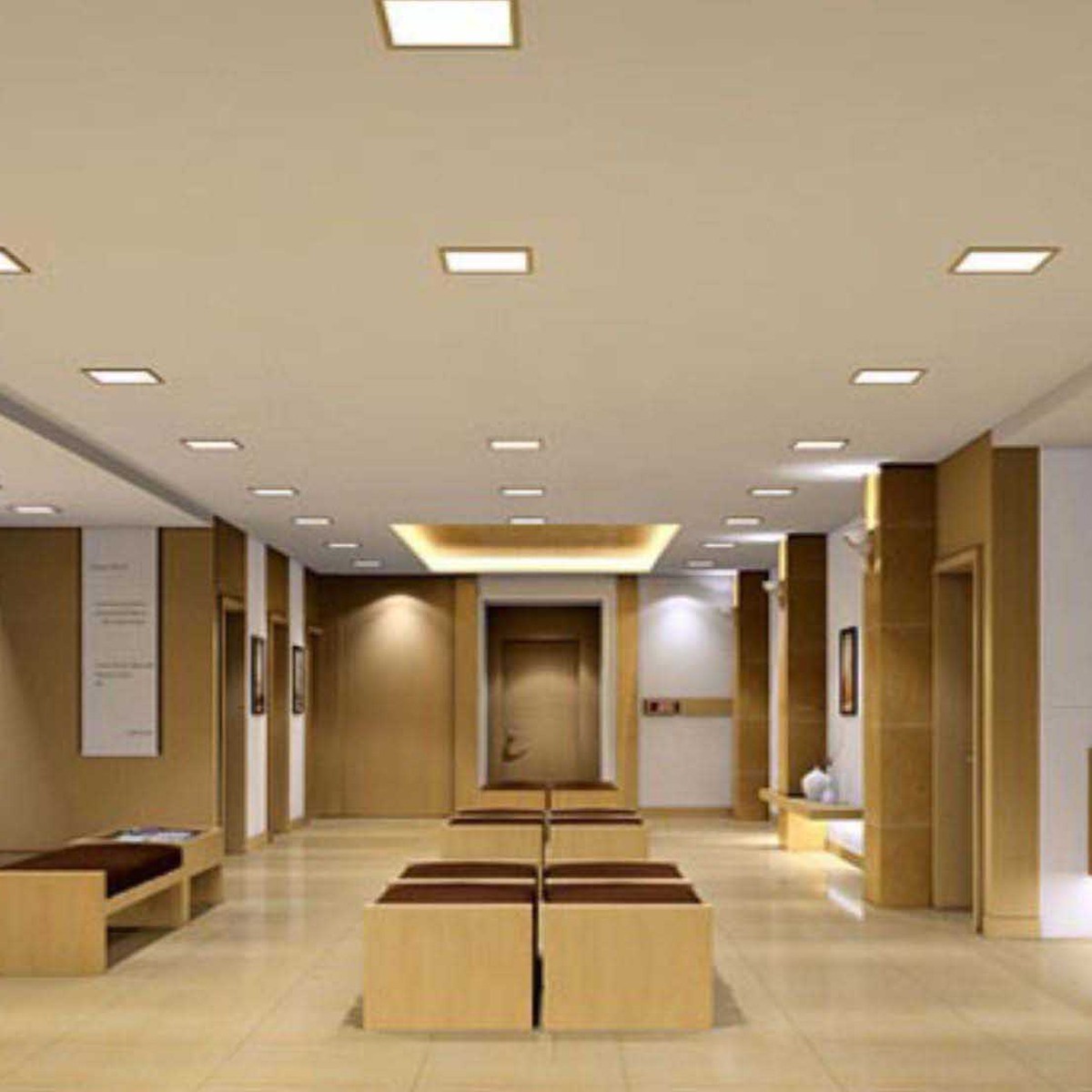 โคมฝังเหลี่ยม FSL-PN-6-12W (SQUARE) แสงขาวและวอร์มไวท์