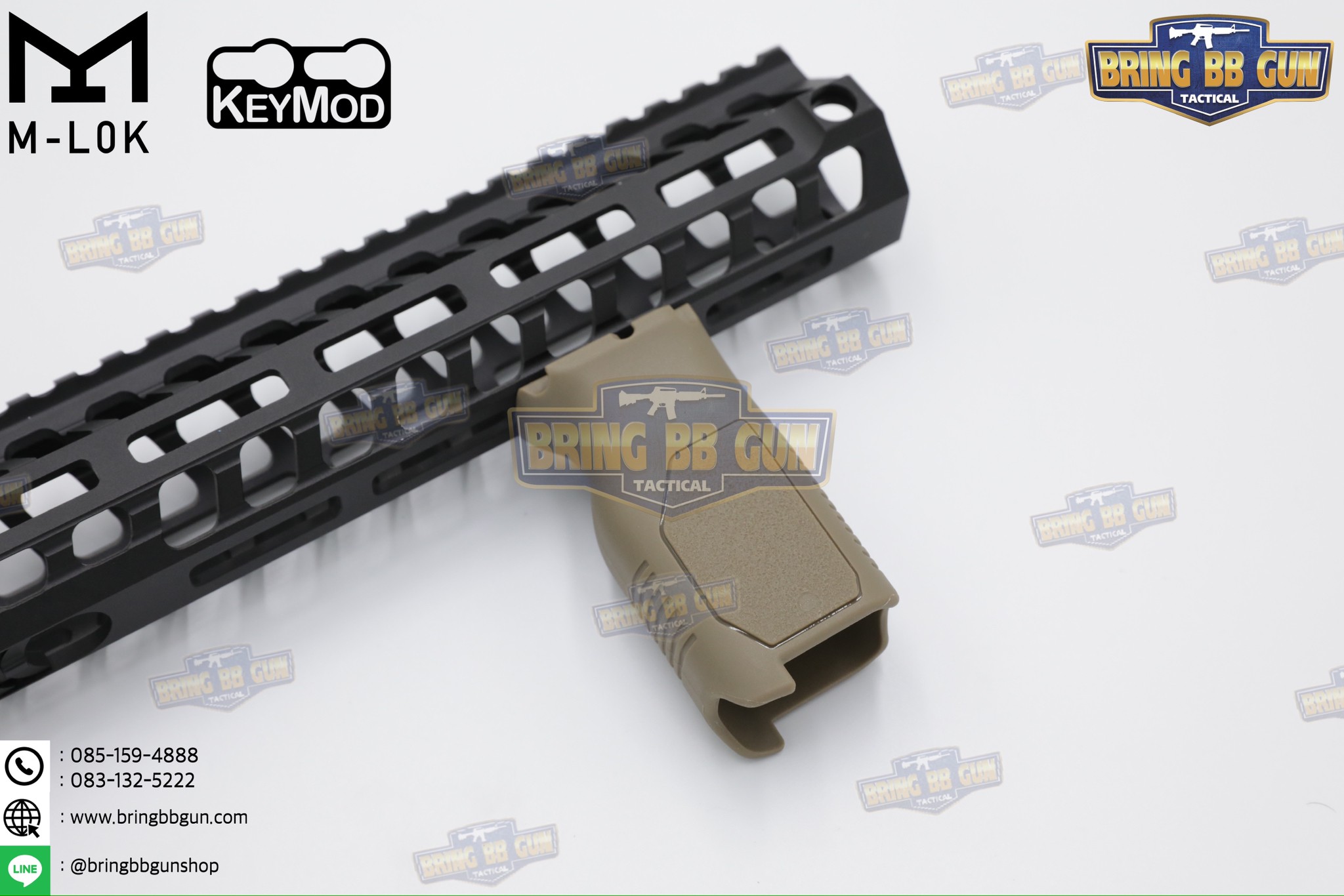 กริ๊ปมือหน้า STRIKE AVG (รุ่นยาว) (ใช้ได้กับชุดหน้าระบบราง M-Lok และ ระบบราง Keymod เท่านั้น)