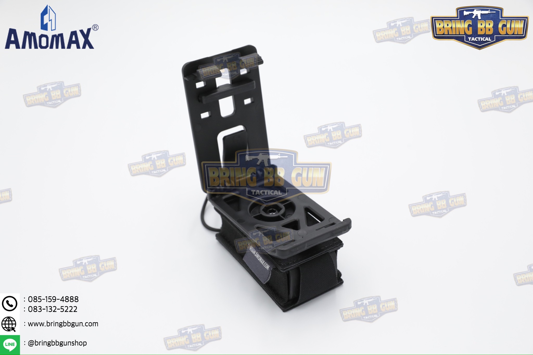 เพ้าแม็กกาซีนเดี่ยว ยี่ห้อ Amomax รุ่น ปืนสั้น (Fabric Magazine Pouch)