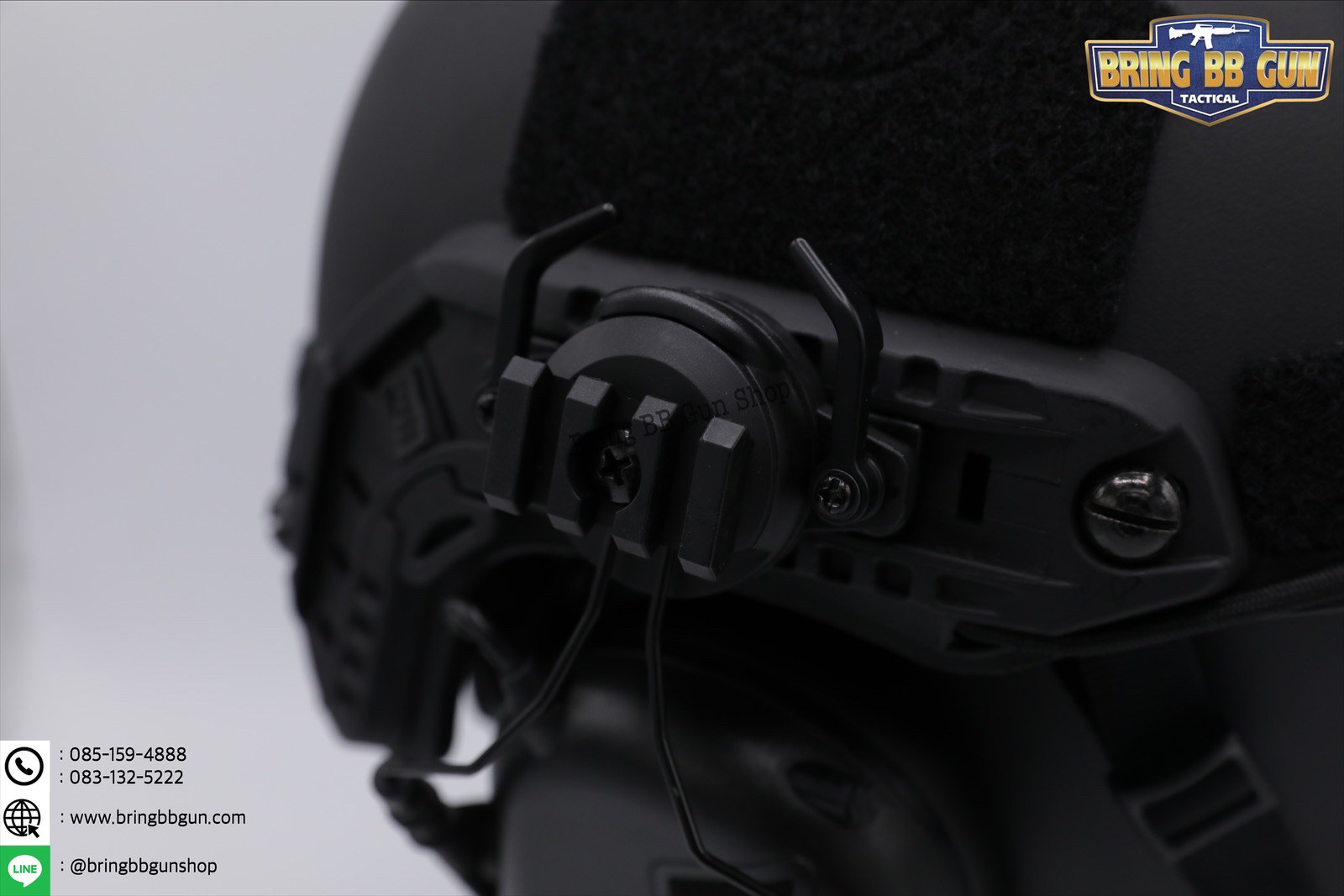 OX Horn Headset Bracket (อแดปเตอร์ขาจับหูฟังใส่รางข้างหมวกฟาส)