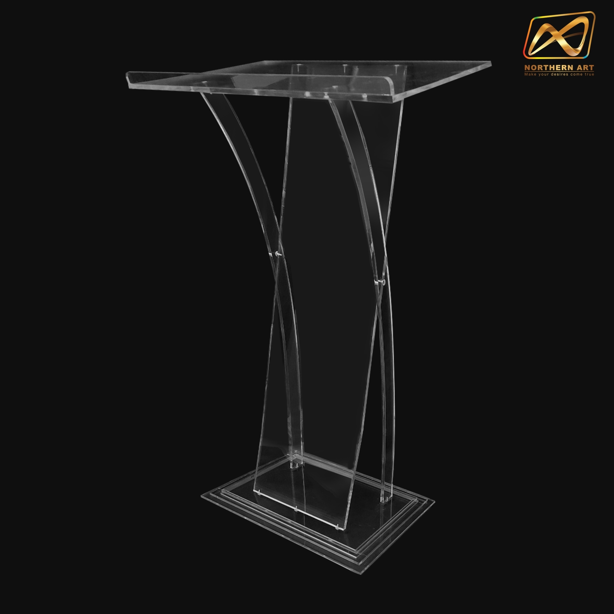 โพเดียม อะคริลิคใส รุ่น AC-29 TOP เอียง ขนาด(W)59 x (L)38 x (H) 110 ซม.(งานนำเข้า)