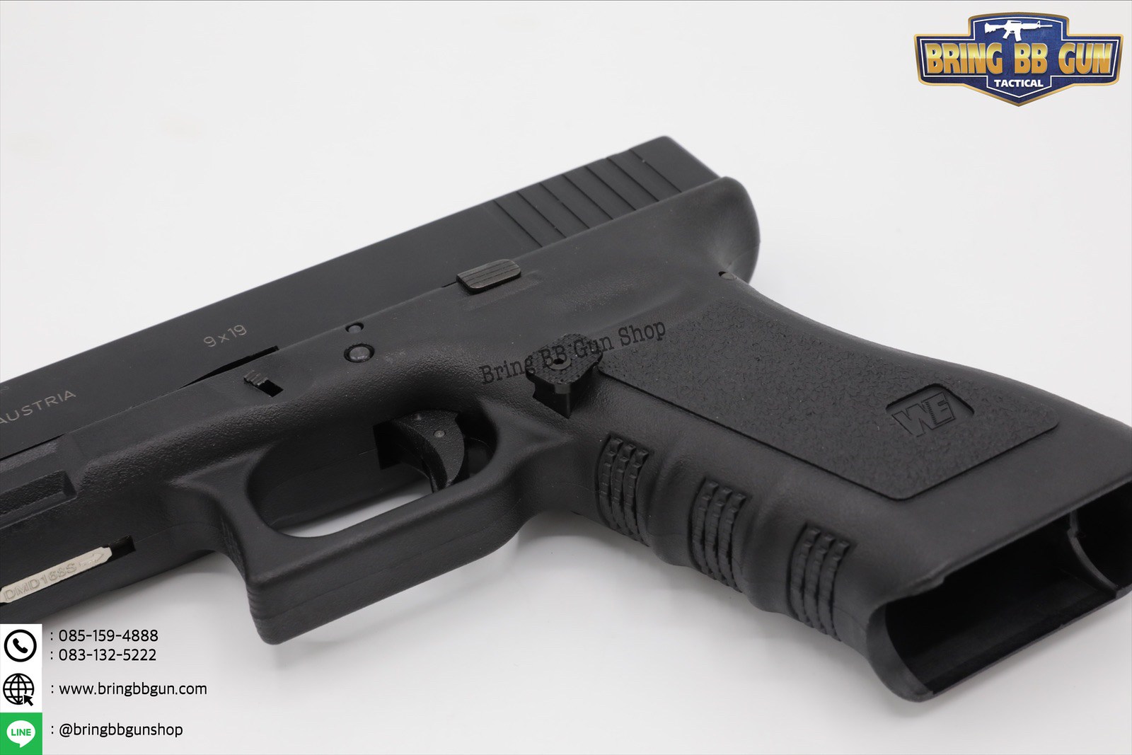 ปุ่มปลดแม็กกาซีน ปืนสั้นGlock งานอลูมิเนียม สำหรับปืนสั้น : Glock 17/18/19 (ยี่ห้อWE)
