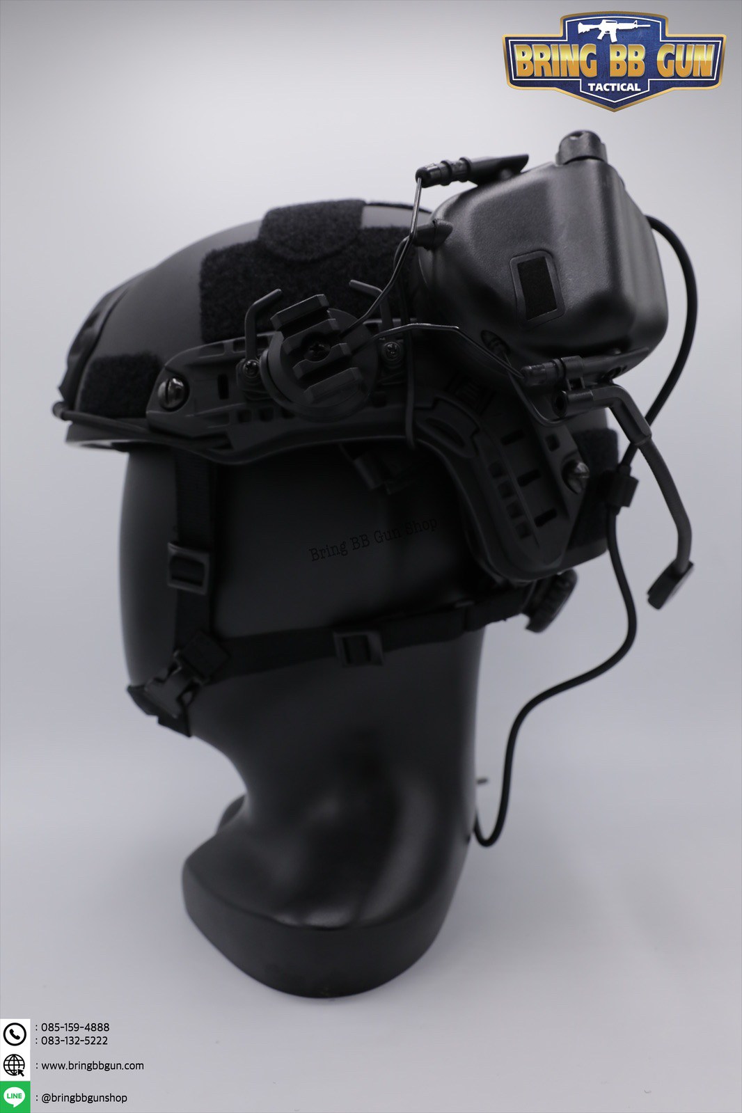 OX Horn Headset Bracket (อแดปเตอร์ขาจับหูฟังใส่รางข้างหมวกฟาส)