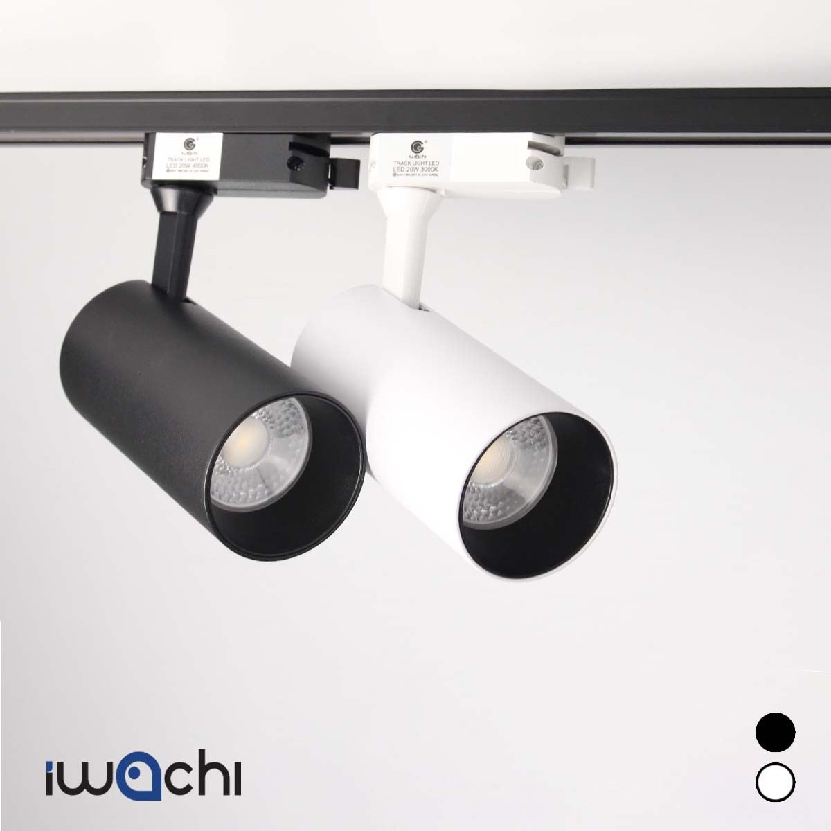 โคมไฟแทรคไลท์ บอดี้ขาว และ ดำ ขนาด10w มี แสงขาว แสงคลูไวท์ และ แสงวอมไวท์