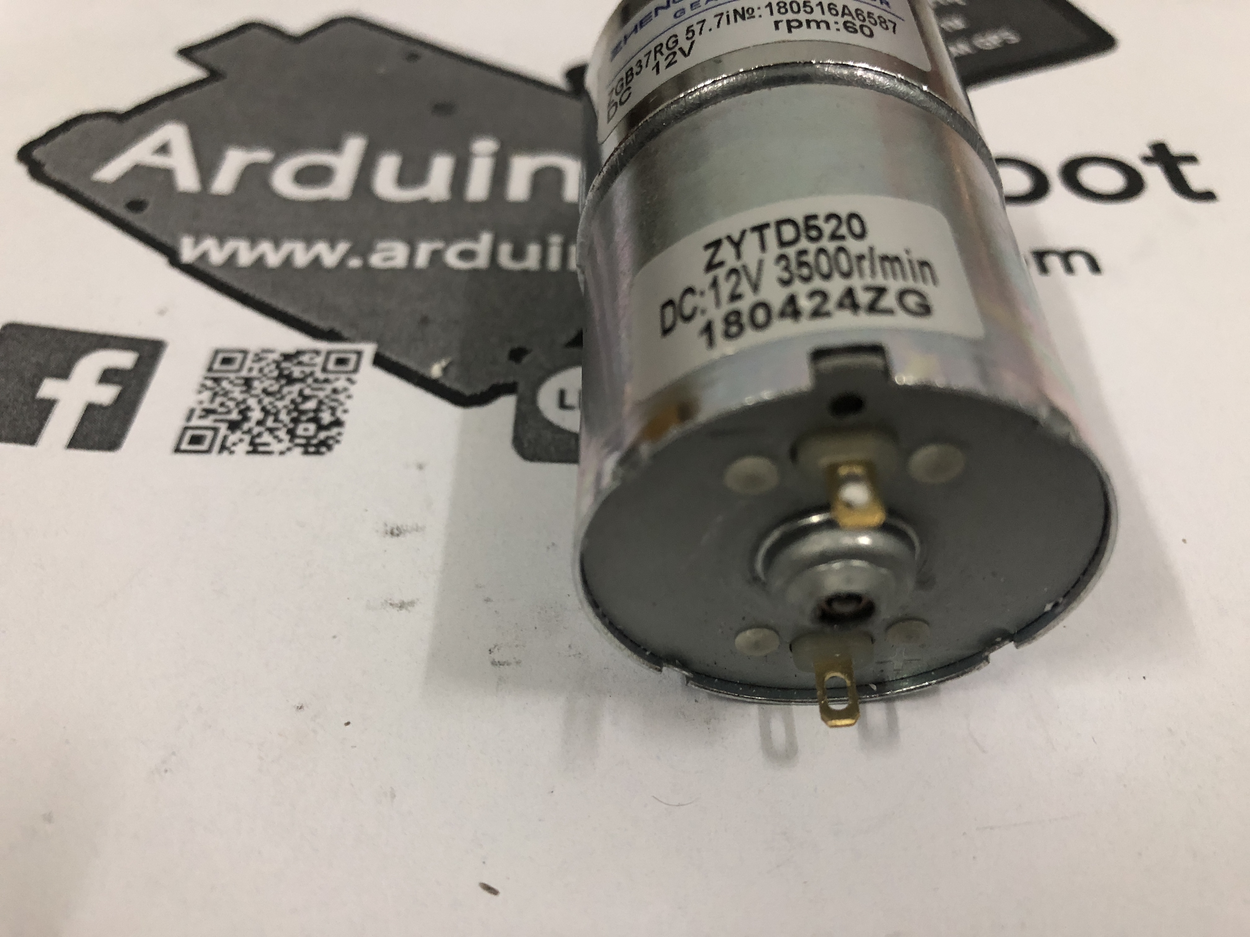 12V 60RPM DC Gear motor