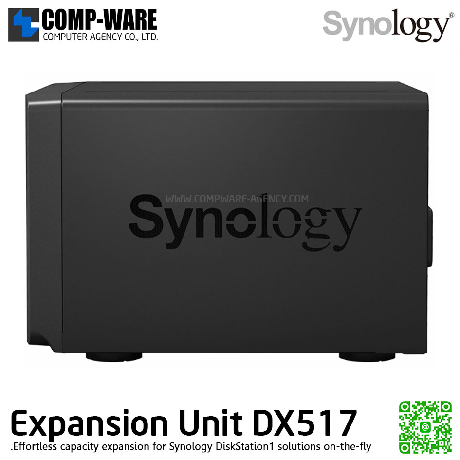 Synology Expansion Unit (5-Bay) DX517 / No HDD / 3 Year Warranty
