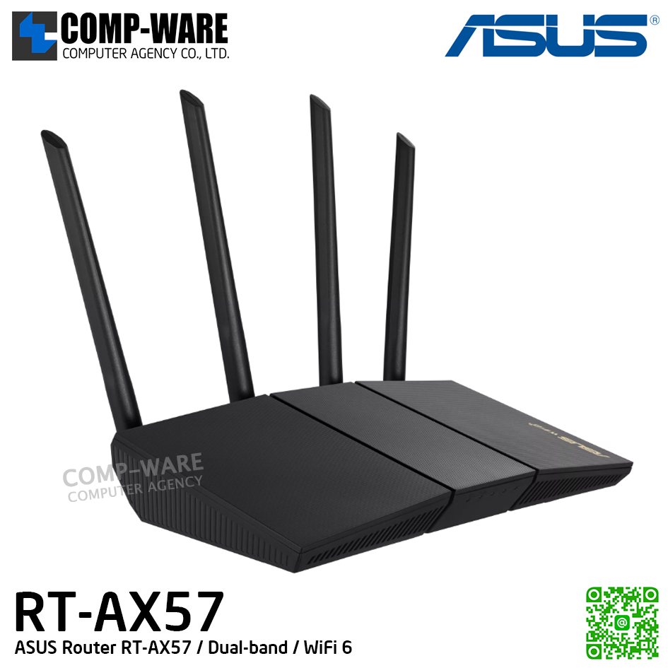 ASUS Router RT-AX57 / Dual-band / WiFi 6 - 3Y Warranty